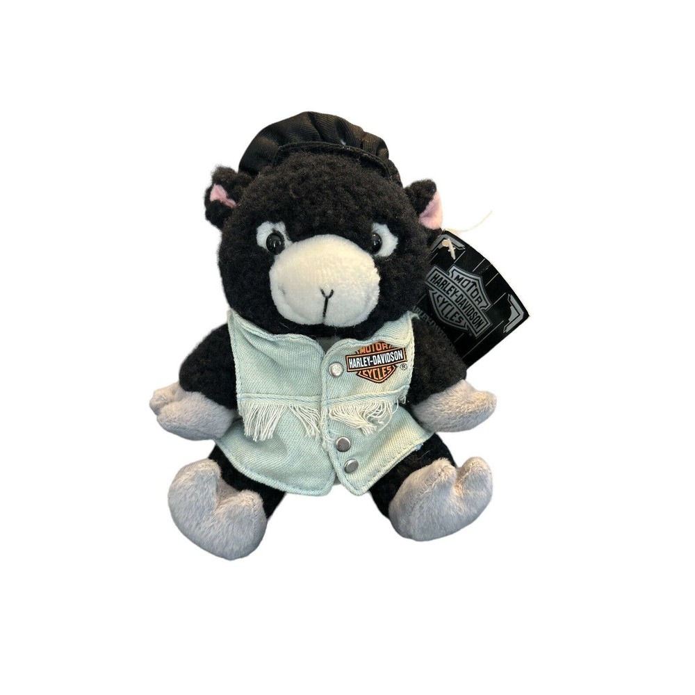 Vintage 1999 Harley Davidson "Stroker" The Black Sheep Bean Bag Plush SHIPS FREE